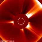 Latest LASCO C2 image of the Sun